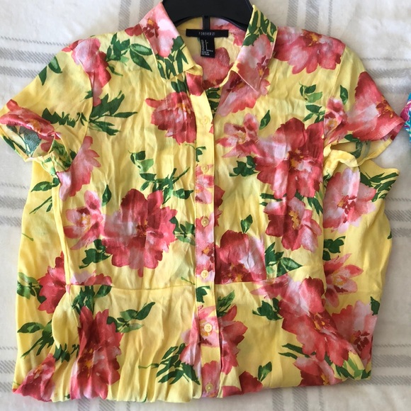 Forever 21 Button Down Shirt Dress - Picture 3 of 6